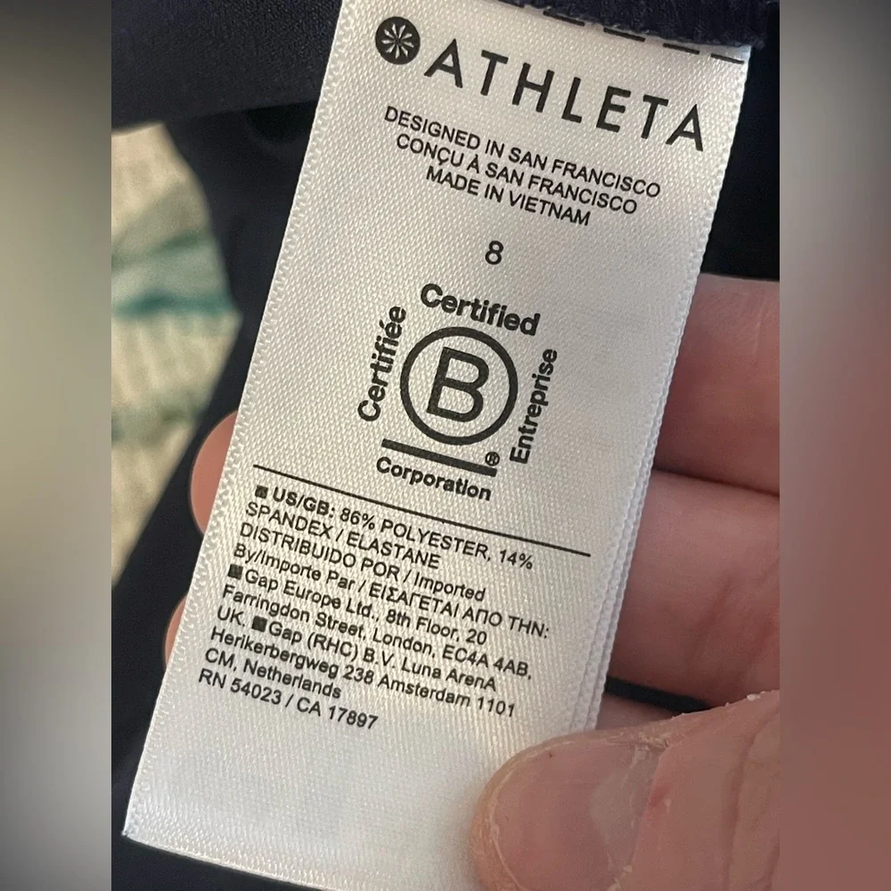 Athleta Womens Endless High Rise Cargo Pant Navy LNC Gorpcore Athleisure Sporty - Picture 15 of 15